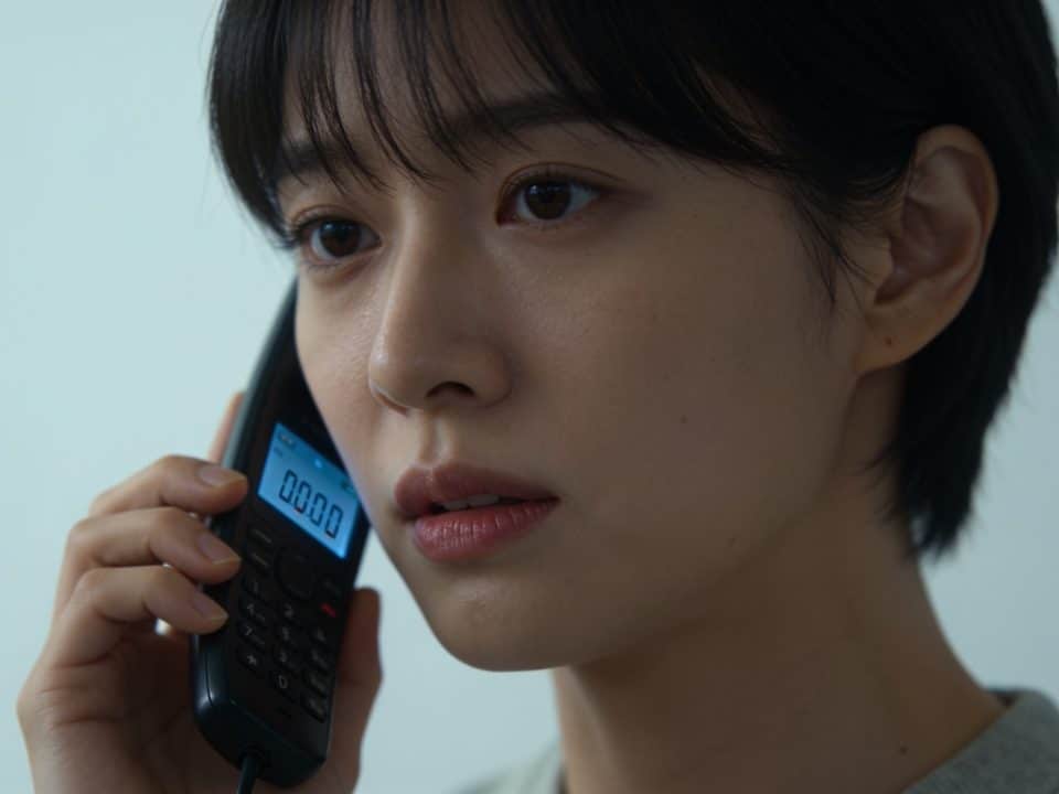 Personne tenant telephone a l'oreille, affichage numerique visible